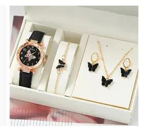 Women's Watch and Jewelry Gift Set - Butterfly Design
