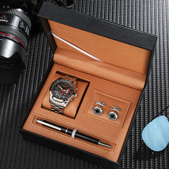 Watch with Cufflinks & Pen Gift Set for Him