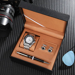 Watch with Cufflinks & Pen Gift Set for Him