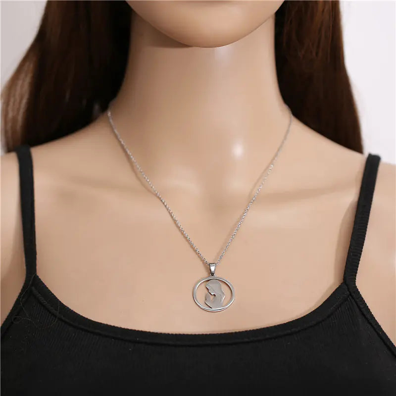Nun Pendant Necklace