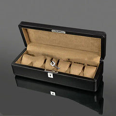 Carbon Fiber Wood Watch Storage Box