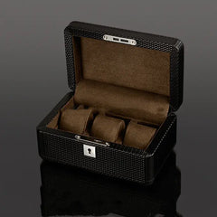 Carbon Fiber Wood Watch Storage Box